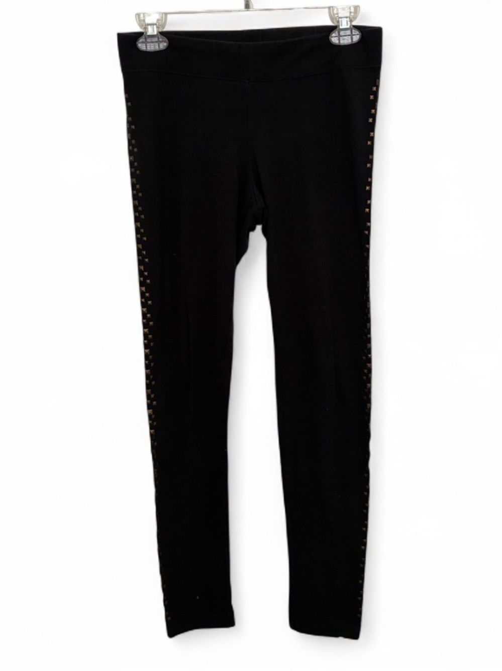 Y2K Aeropostale Black Leggings with Side Stud Detail